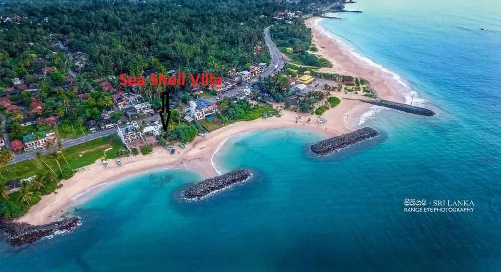 Sea Shell Villa Hikkaduwa 2 Separate Cabanas Ocean Front Villa 외부 사진